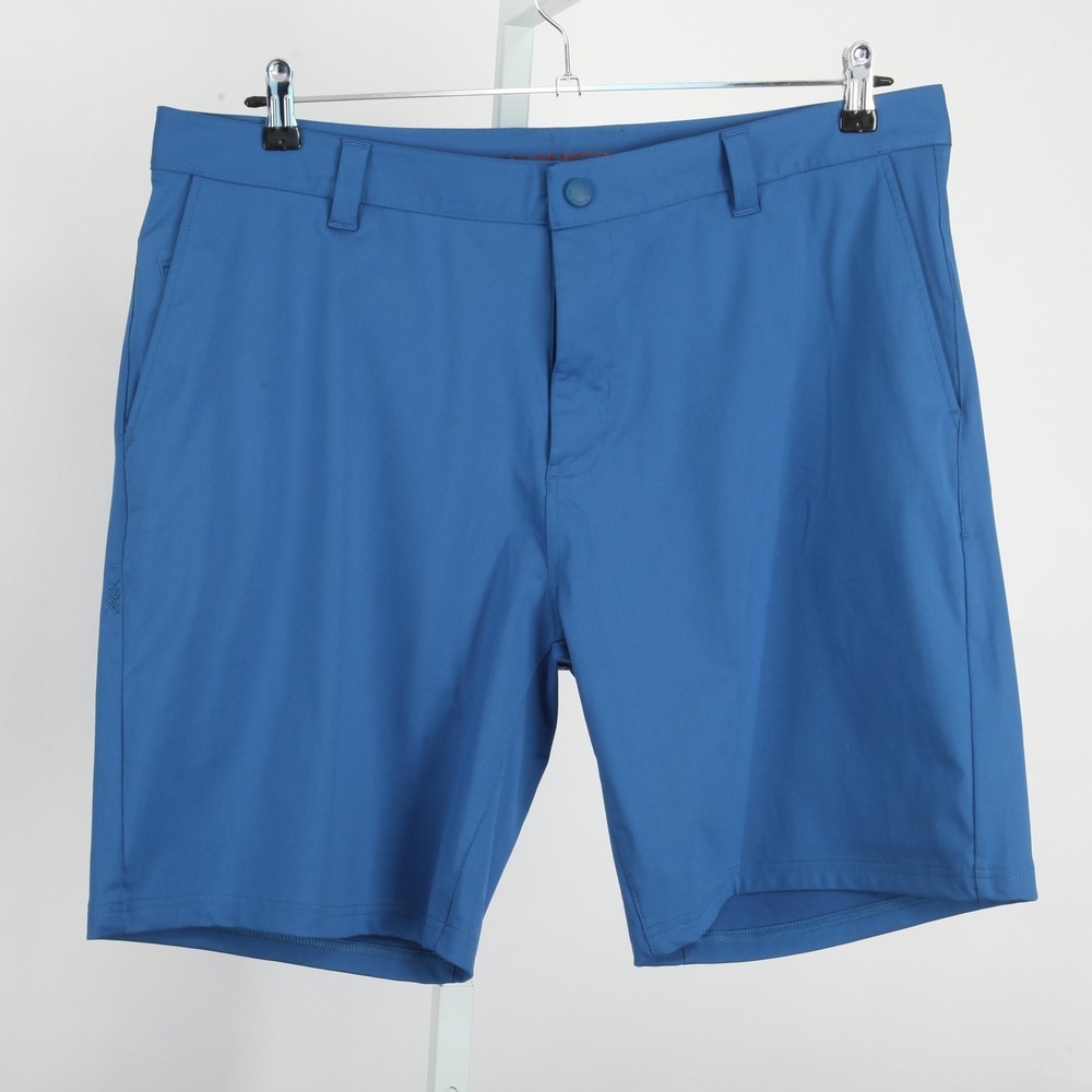 Rhone Shorts Mens 38 Blue Performance Golf Stretch Chino Commuter 9" Inseam